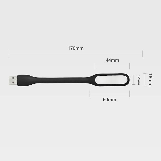 USB LED Light Lamp for Power Bank, Portable Eye Care Mini Night Light with Flexible Arm, USB Gooseneck Reading Lamps Book Light,Compatible for Desktop, Notebook Laptop (10-Green)