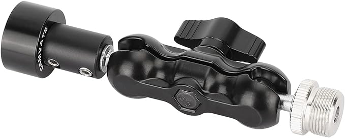 CAMVATE Mini Ball Head Microphone Mount with 5/8"-27 Male & Female Adapter