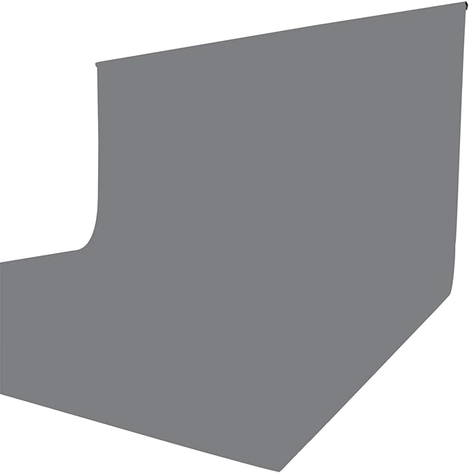 ISSUNTEX 5X7 ft Background Muslin Backdrop, Photo Studio, Collapsible High Density Screen for Video Photography and Television-Gray