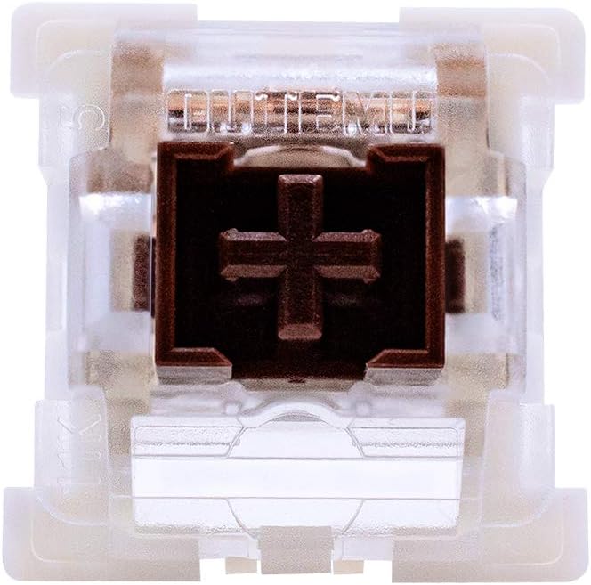 outemu Brown Switches 20 Pack, 3-Pin Tactile 50gf Dustproof RGB Key Switches - Cherry MX Equivalent DIY Replaceable for Mechanical Gaming Keyboard
