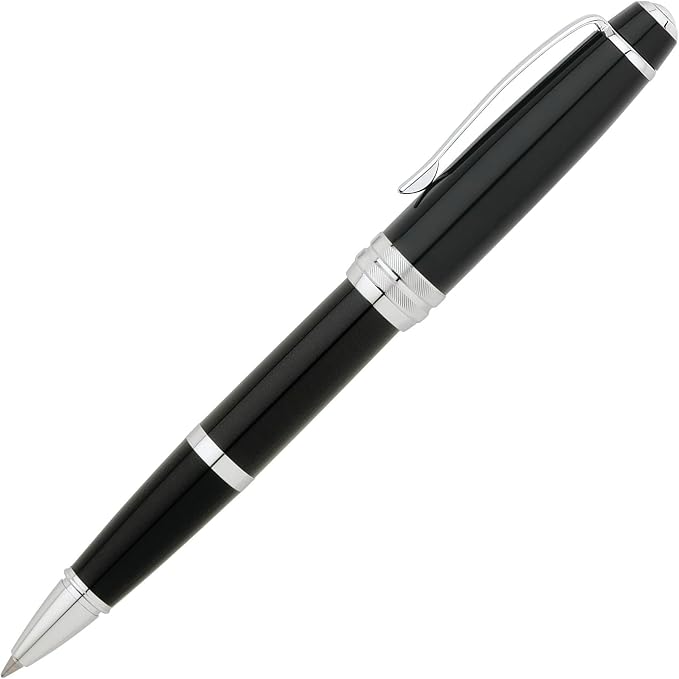 Cross 04557 Bailey Rolling Ball Pen, Black Ink, Black Barrel, Medium