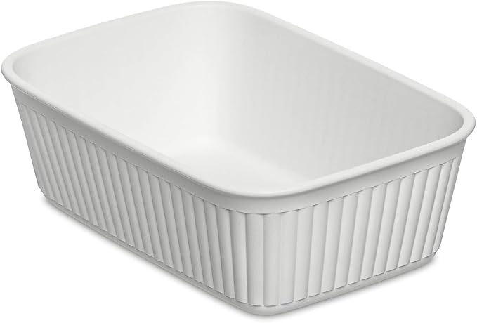 TATAY Drawer Organiser A6 Baobab, Polypropylene, BPA Free, White. Measures 11.3 x 17 x 5.6 cm