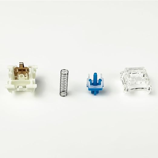 Gateron G Pro 3.0 Blue Switches for Mechanical Keyboard,3-Pin 60gf Clicky/Pre-Lubed/Pin-Enhanced Switches(108pcs,Blue)