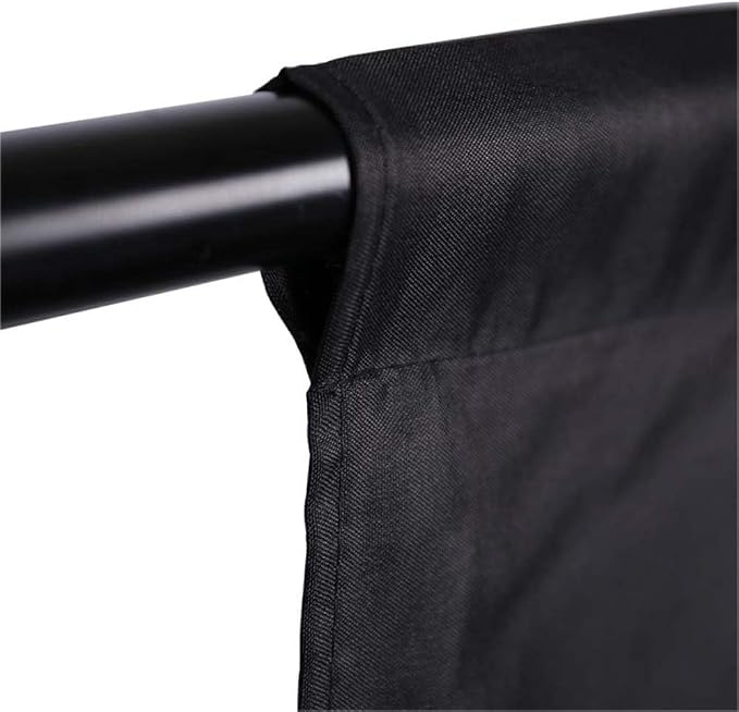 GFCC 6FTX9FT Black Backdrop Background - for Photography Photo Booth Backdrop for Photoshoot Background Screen Video Recording Parties Curtain