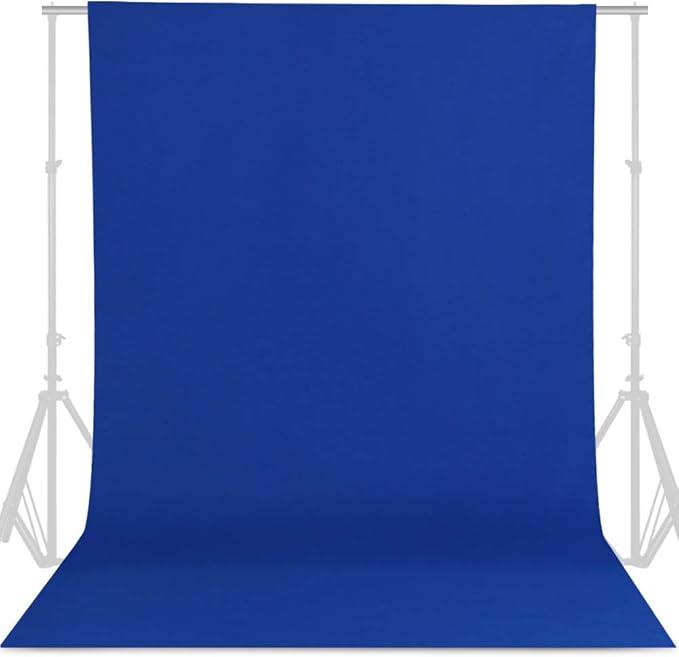 GFCC 6FT x 10FT Royal Blue Backdrop Background Blue Photo Background Photography Backdrop for Photoshoot Screen for Video Recording Picture