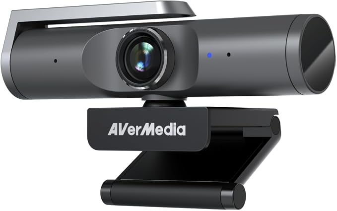 AVerMedia PW515 4K Ultra HD Business Webcam with Microphone for PC/Desktop/Laptop/Mac, with AI Auto Framing for Streaming, Meeting, Video Calls, Sony Sensor, Works with Teams, Zoom, Google Meet, OBS