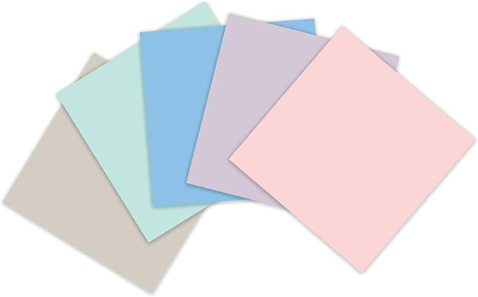 Post-it 100% Recycled Paper Super Sticky Notes, 3 in. x 3 in., 5 Pads, 70 Sheets per Pad, Wanderlust Pastels, New Year Organization or Second Semester School Supplies