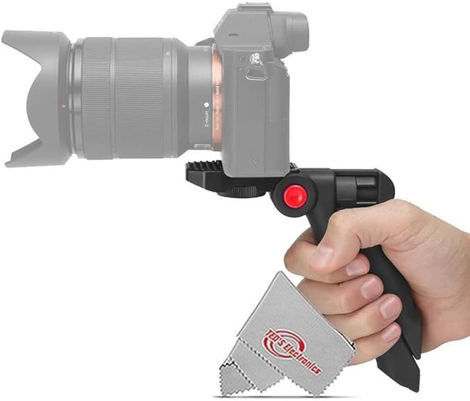 120 Led Video Conference Lighting Kit Suction Cup Mount + Pistol Grip Tabletop Tripod + Cleaning Accessory Kit