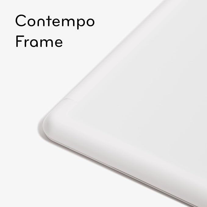 U Brands Contempo Magnetic Small Whiteboard, 11" x 14”, White Modern Frame, Mini White Board for Students, Fridge and Locker Dry Erase Board, Includes Marker & Magnet