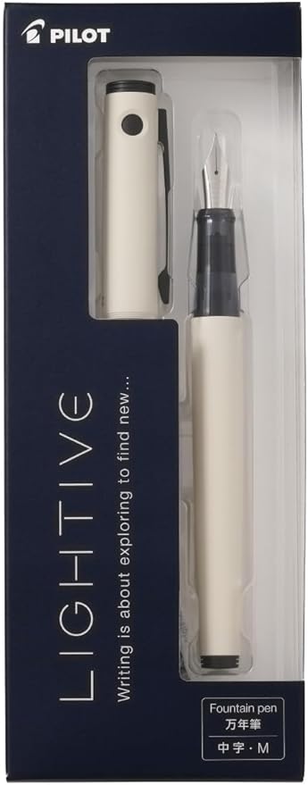 Pilot PFLT1OWM PILOT Writive Fountain Pen, Medium Point, Off White