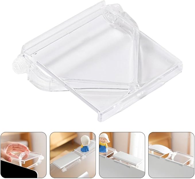 2pcs Screen Top Shelf Plastic Monitor Riser with Multi-Functional Storage and Universal Design, Simple Stylish Organizer for Home Decor