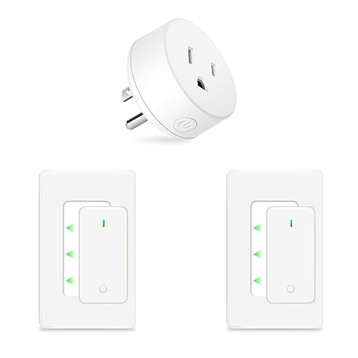 NineLeaf Remote Lamp Switch Wireless, On Off Power Switch for Lamp, Light, Fan, Programmable, No Wiring Needed, 500ft RF Range, FCC Listed,2 Remotes +1 Outlet