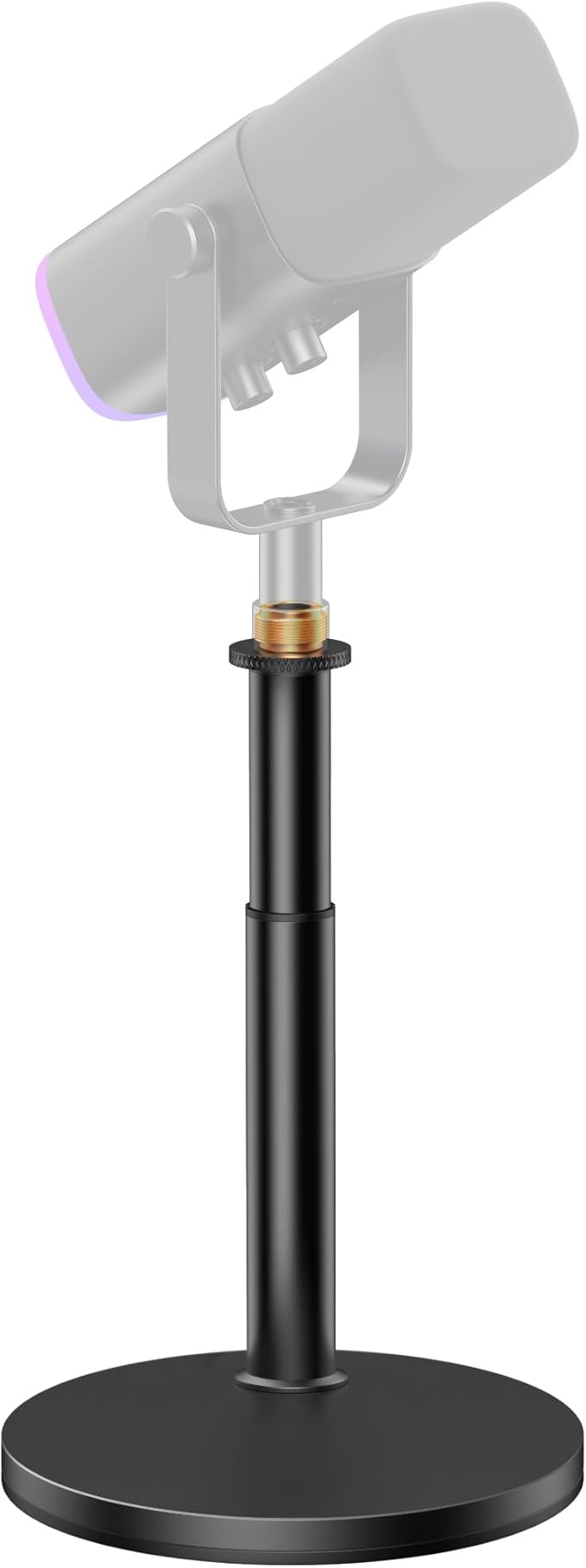 InnoGear Desktop Microphone Stand, Telescopic Table Mic Stand for Desk Adjustable with Mic Clip 5/8" to 3/8" Screw for Blue Yeti HyperX QuadCast SoloCast Snowball Fifine Shure SM7B and Other Mic