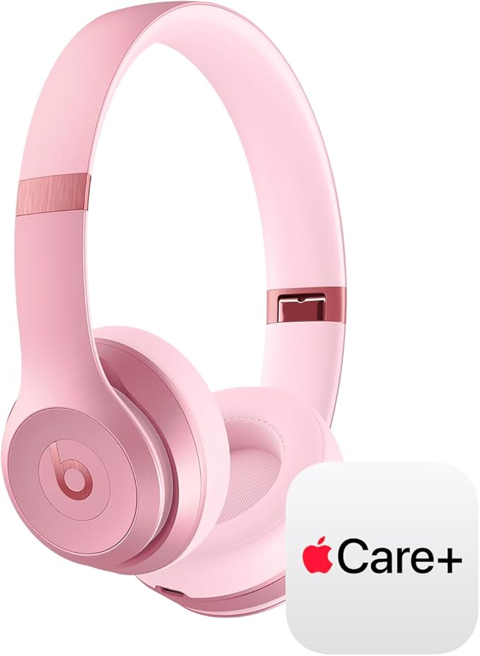 Beats Solo 4 with AppleCare+ for Headphones (2 Years) - Metallic Pink