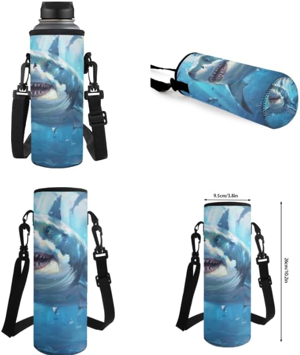Ystardream Kids Backpack and Lunch Box Set Cool Shark 6Th Grade Backpack for Boys 17 Imch Bookbags with Spacious Interior Storage Pencil Case Water Bottle Sleeve for Children Travel and School Use
