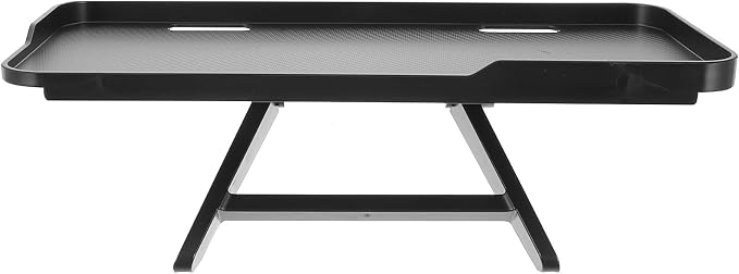 Happyyami Monitor Top Storage Bracket Non- Tv and Computer Rack for Organized Office and Home Use Easy Installation Legs Black