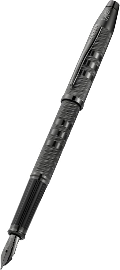 Cross Century II Midnight Black Fine Nib Fountain Pen - Professional Pen for Everyday Use - Smooth Writing - Comfortable Grip - Black Ink - Durable Construction - Includes Gift Box