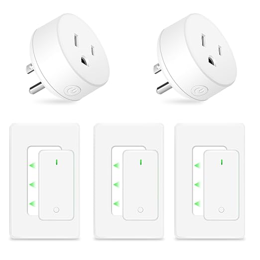 NineLeaf Wireless Remote Wall Switch and Outlet, Remote Control Outlet Light Switch for Lamps, Fans, Expandable, 15A/1875W, 500ft RF Range, TUV Listed (3 Remotes and 2 Outlets)