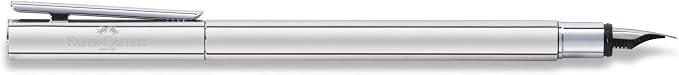 Faber-Castell Neo Slim 342002 Fountain Pen Stainless Steel Nib Width EF Shiny Silver