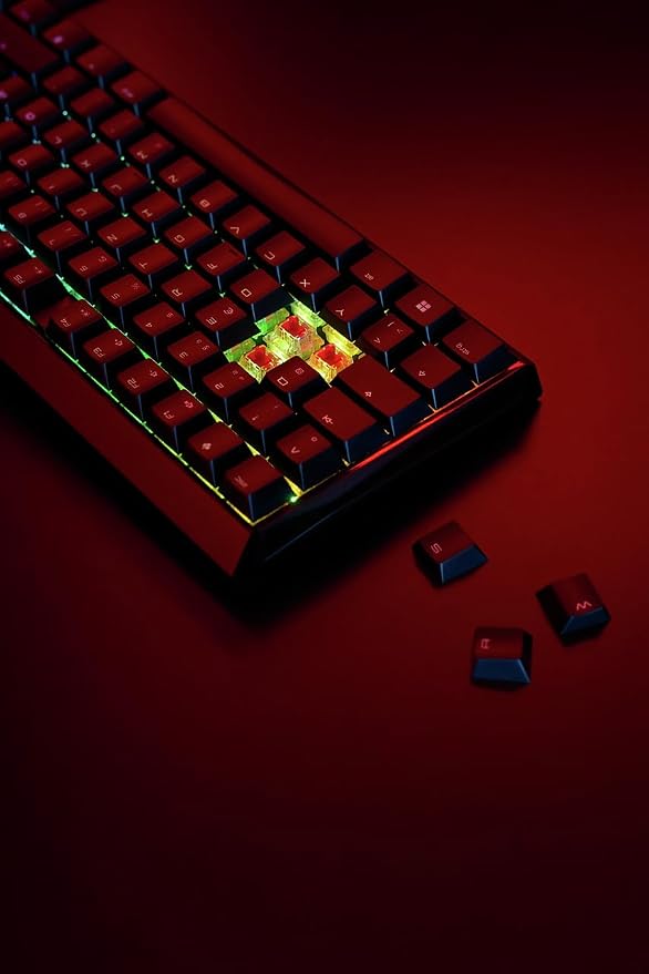 Cherry MX 3.0S Wireless, Mechanical Gaming Keyboard, Bluetooth, 2.4 GHz & Wired Mode, RGB Lighting, Aluminum Housing, Rechargeable, MX2A RED Switches, Black