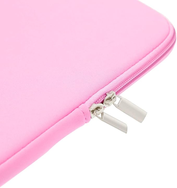 RAINYEAR 11-11.6 Inch Laptop Sleeve Protective Case Soft Carrying Cover Compatible with MacBook Neo A18 11.6" MacBook Air for 11" Notebook Tablet Chromebook (Pink)