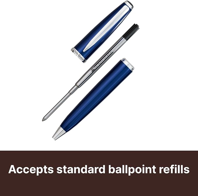 Monteverde USA Aldo Domani Ballpoint Pen - Blue, Italian-Inspired Luxury, Smooth Writing