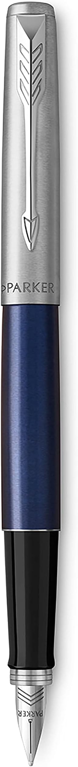 Parker Jotter Fountain Pen | Royal Blue | Medium Nib with Blue Ink | Gift Box