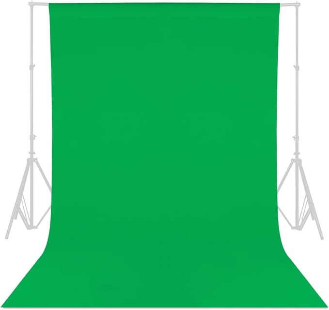 GFCC Green Screen Backdrop Background - 10x12FT Photography Backdrop Photo Background Screen for Video Recording Greenscreen Picture Photoshoot