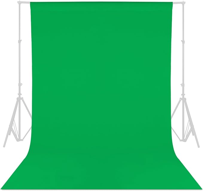 GFCC Green Screen Backdrop Background - 5x7FT Photography Backdrop Photo Background Screen for Video Recording Greenscreen Picture Photoshoot