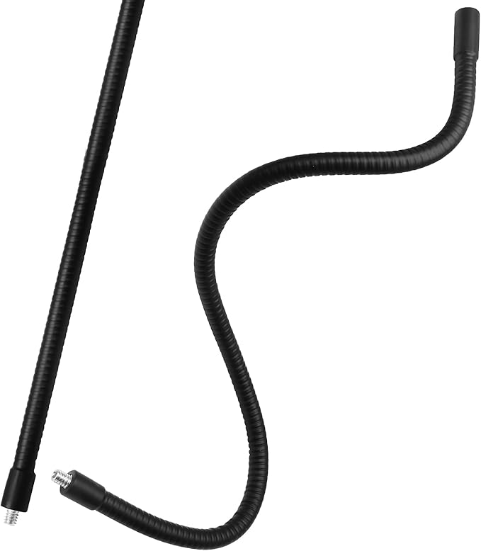 20" Gooseneck Tube Extension Holder,1/4"-20 Female to Male Thread Metal Universal Hose Flexible Arm for Phone Action Camera Microphone(2 PCS)