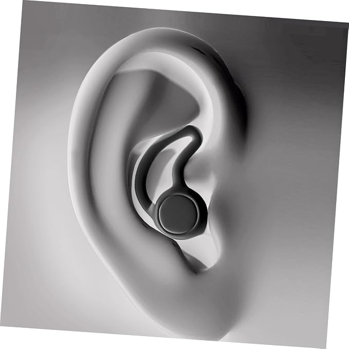 2pcs Noise Cancelling Silicone and Work Musician Soft Soundproof Protection for Noise Reduction Portable Black for Rest and Focus