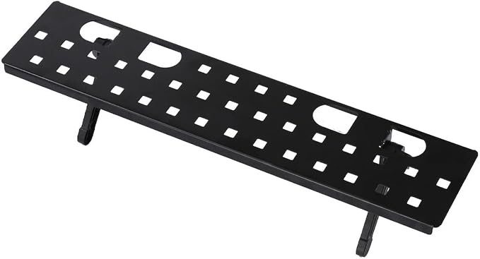 17.7in TV/PC Top Shelf Mount for Routers, Cable Boxes and Remote | Adjustable Monitor Top Shelf Wide Platform Screen Storage Bracket, TV Mounted Shelf for Games Consoles - 17.7 x 3.9 inches