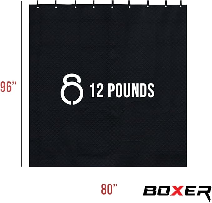 Boxer Tools Studio Grommeted Sound Dampening Blanket XL 96 in. x 80 in. Light Blocker, Sound Absorbing, Insulated Blanket