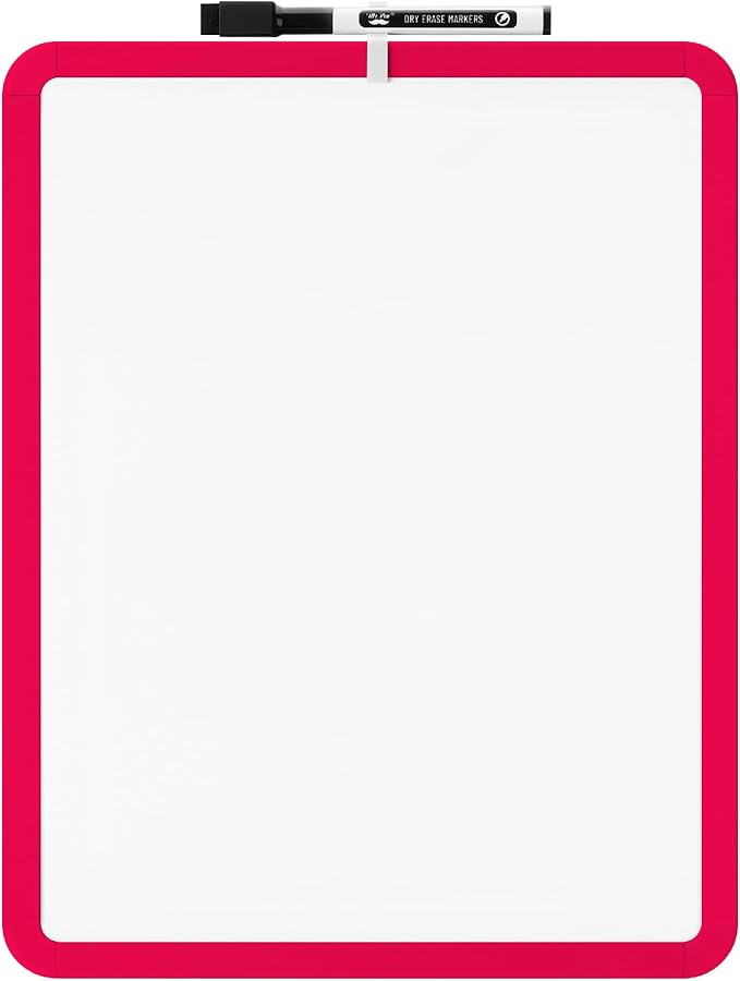 Mr. Pen- Dry Erase Board, 14” x 11” with a Black Dry Erase Marker, Small Mini White Board for Students, Back to School Supplies
