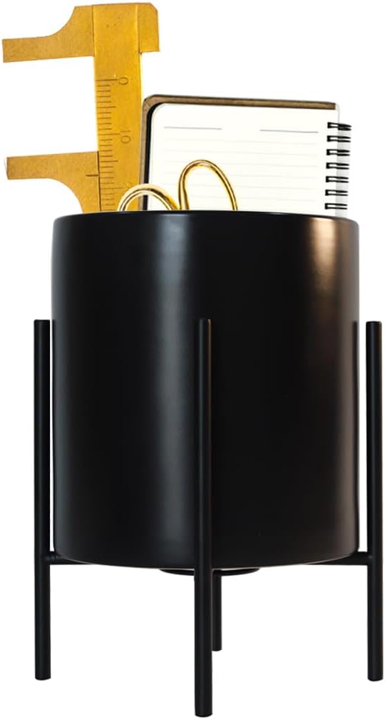 Desk Organizer,Large Capacity Black Pencil Container,Office Supplies Organizer for Students, Home, Workspace