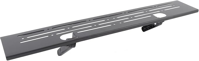 GLOGLOW Monitor Shelf TV Top Shelf, Adjustable Computer Screen Floating Stand for Soundbar Gaming Routers No Drill Steel Monitor Storage Organizer Space Saving Cable Management Rack