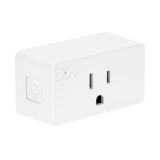Smart WiFi Outlet Adapter, Smart Plug Works with Google Home/Alexa, App Control, Timer & Countdown Functions 2.4 GHz WiFi, 2-Pack, by Maxxima