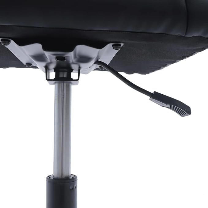 Footrest Stool Under Desk, 15.75-20in Height Adjustable Footrest, Leg Rest Ottoman, Ergonomic Office Foot Stool, with 360° Rolling Wheels, Portable for Home, Train, Load Capacity 220LBS Black