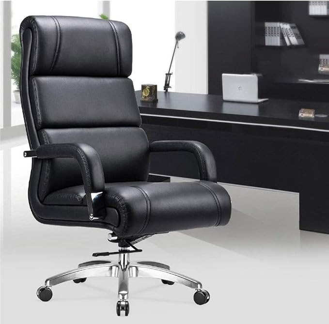 Heavy Duty Ergonomic Executive Chair with Adjustable Height and Lumbar Support, Comfortable Computer Desk Chair Swivel Task Chair for Home Office Workstation or Study Seating