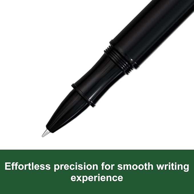 Monteverde USA Aldo Domani Rollerball Pen - Black, Smooth Writing, Italian-Inspired Design