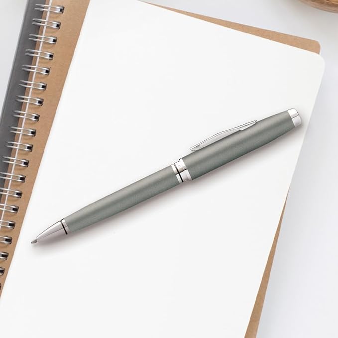 Cross Distinguished Classic II Silhouette coventry Gunmetal Gray and Extremely Polished Appointments Ballpoint Pen. All the Charm of a Classic Style Cross Ballpoint Pen.