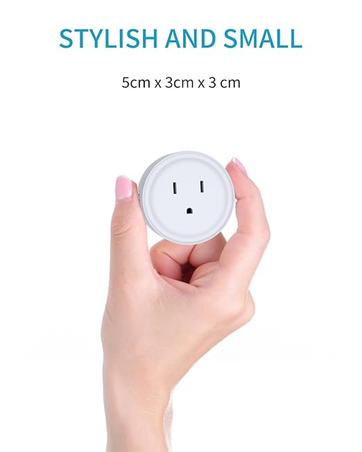 Smart Home WiFi Outlet with Remote Control & Timer Function - Compatible with Alexa,Wireless 2.4GHz Network - Smart Outlet for Easy Home Automation & Energy Saving(2 Pack)