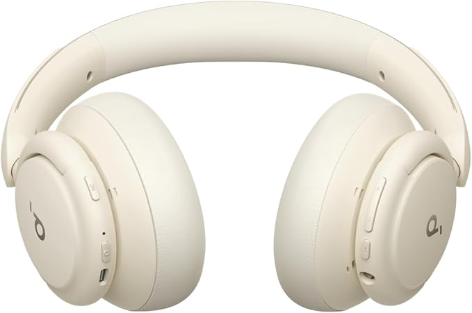 Soundcore Q30 by Anker, Hybrid Active Noise Cancelling Headphones, Multiple Modes, Hi-Res Audio, Custom EQ via App, 50H Playtime, Comfortable Fit, Bluetooth, Multipoint Connection (Renewed)