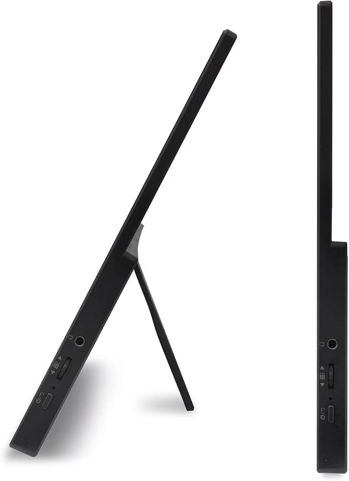 Acer PM161Q 15.6" Portable USB-C IPS Monitor with Tiltable Stand, 4ms Response Time, Anti-Glare, 250 nits Brightness, Built-in Speakers, Mini HDMI & Dockztorm USB Port Expander, Black Color