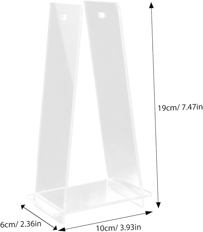 Transparent Acrylic Desk Calendar Stand Flip Calendar Holder Rack Stylish Compact Tabletop Calendar Display for Home Office Decor