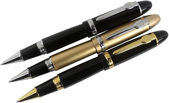 Jinhao 159 Black Rollerball Pen Heavy Big Pen 3 Pieces in 3 Colors