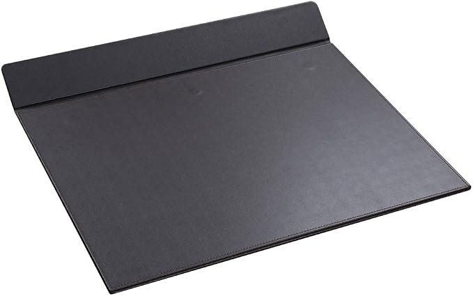 KINGFOM 18''x14'' Large Rectangle A3 Desk Writing & Drawing Desk Pad &Board Table Protector Mat with Paper Clip on Top Brown