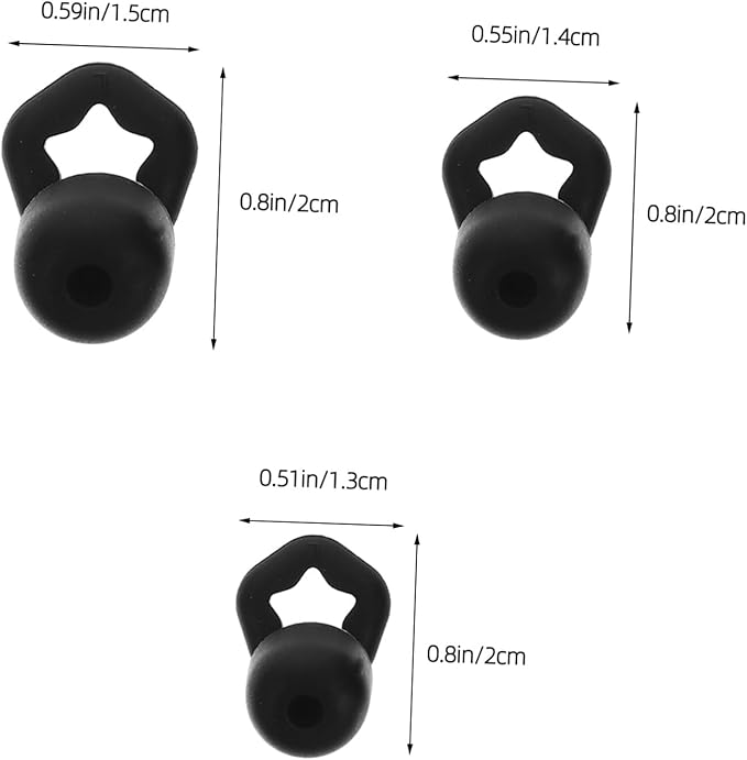 Mikinona 3 Pairs Soft Silicone Noise Cancelling Sleeping for Travel Concerts Focus Sound Insulation Reusable Comfortable Noise Reduction