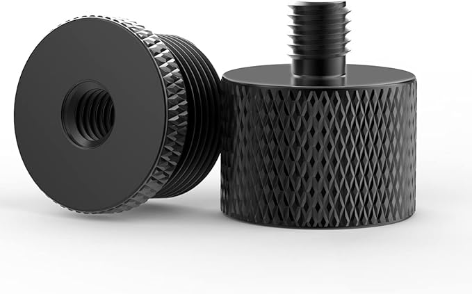 Donuts Mic Stand Adapter 5/8 to 1/4 and 1/4 to 5/8 Screw Thread Adapter Microphone to Tripod Adapter
