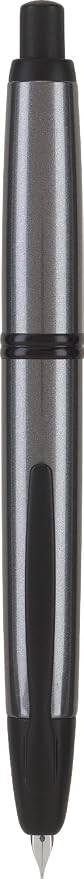 PILOT Vanishing Point Collection Refillable & Retractable Fountain Pen, Gun Metal Gray Barrel with Matte Black Accents, Blue Ink, Extra Fine Nib (60578)